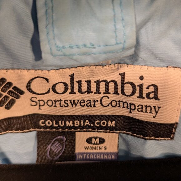 Columbia Sky Blue/White Outdoor Jacket Size Med - Picture 7 of 15